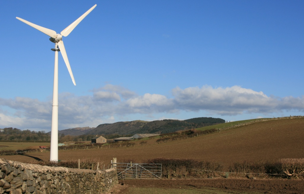 E-3120 wind turbine in Grange-over-Sands, Flookburgh